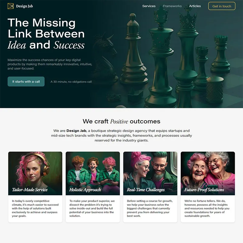 DesignJab website copy